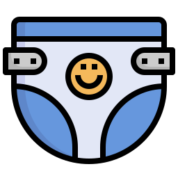 Baby diaper icon