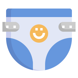 Baby diaper icon