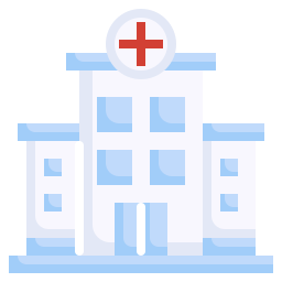 Hospital building icon