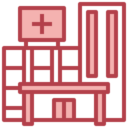 Hospital building icon