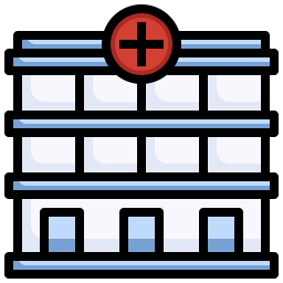 budynek szpitala ikona