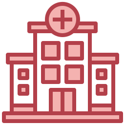 Hospital building icon