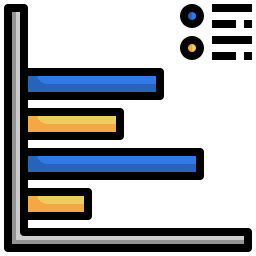 gráfico de barras icono