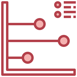 Line graph icon