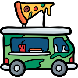 pizza truck icon