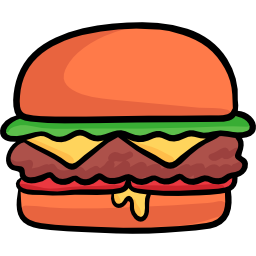 burger z serem ikona