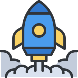 Rocket launch icon