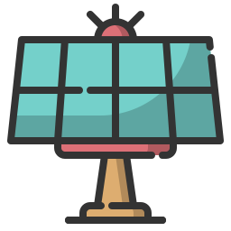 Solar cell icon