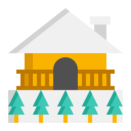 estación de esquí icono