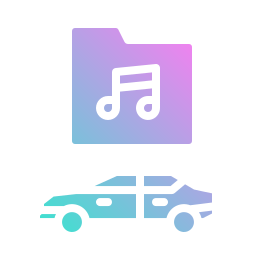 auto muziek icoon
