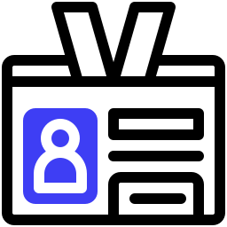 Visitor card icon