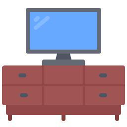 mesa de tv Ícone