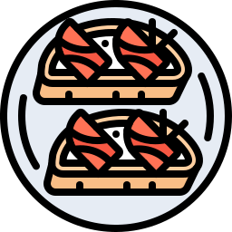 bruschetta icono