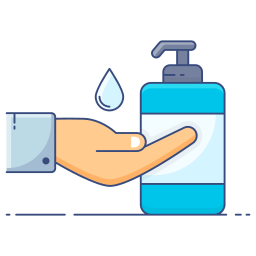 Hand washer icon