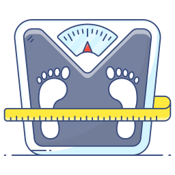 Weight scale icon