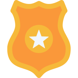 distintivo della polizia icona