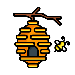 ruche d'abeilles Icône