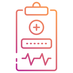 rapport médical Icône