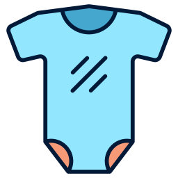 ropa de bebé icono