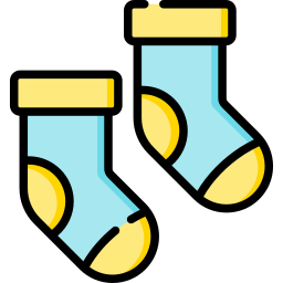 calzini per bambini icona