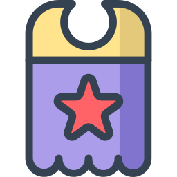 Baby bib icon