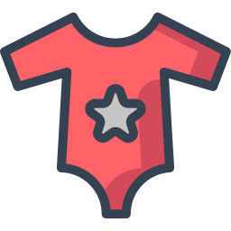 Baby rompers icon