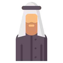hombre árabe icono