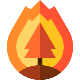 Forest fire icon