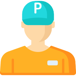 pracownik parkingu ikona