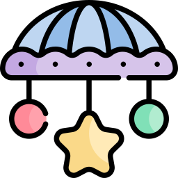 Crib toy icon