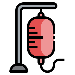 Intravenous saline drip icon