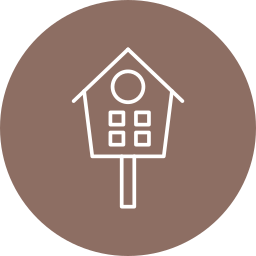 Bird house icon