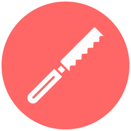 Bread knife icon