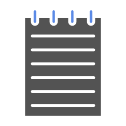 bloc notes icona