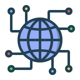 connessione globale icona