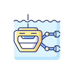 Underwater scooter icon