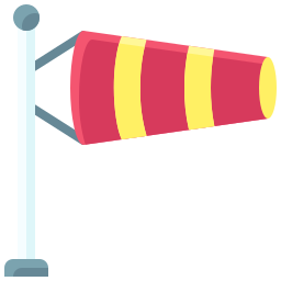 Wind flag icon