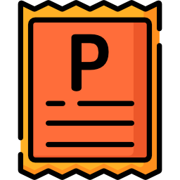 Parking ticket icon