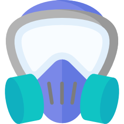 máscara de gas icono