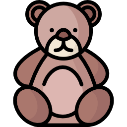 oso de peluche icono