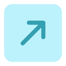 대각선 화살표 icon