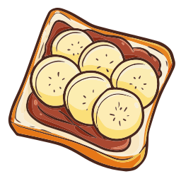 Banana bread icon