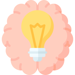 Creative brain icon