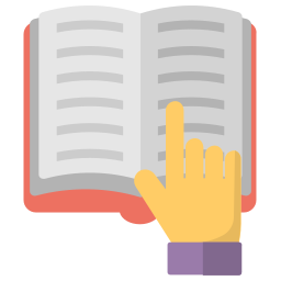 Reading book icon