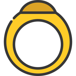 anello con sigillo icona