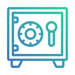 cassetta di sicurezza icona