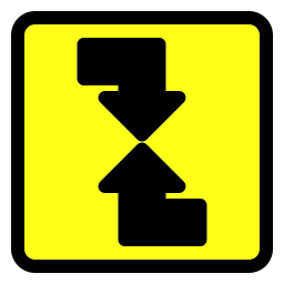 dos flechas icono