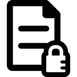 document sécurisé Icône