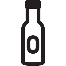 bottiglia chiusa di vodka icona