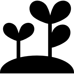 hierba creciente icono